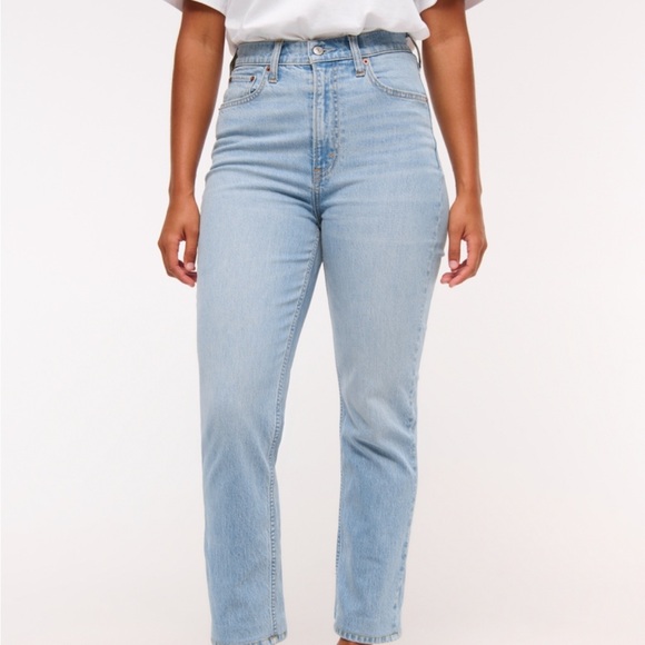 Abercrombie & Fitch Denim - Abercrombie & Fitch High Rise Light Blue Jeans